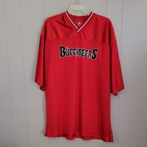 Vintage NFL Tampa Bay Buccaneers Men's Jersey Shirt 2XL Red Short Sleeve